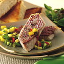 Grilled Snapper with Mango Salsa