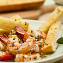 Shrimp Scampi with Garlic Bread